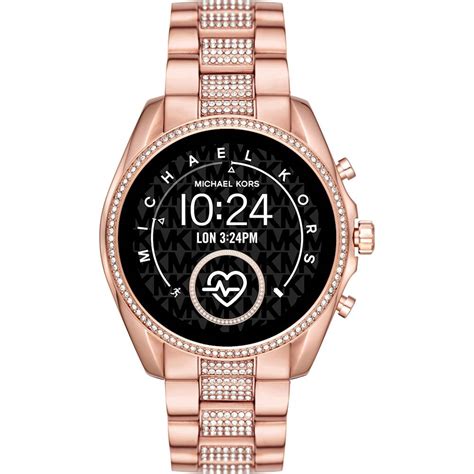 michael kors rose gold diamond face smartwatch womens|mk smart watch original price.